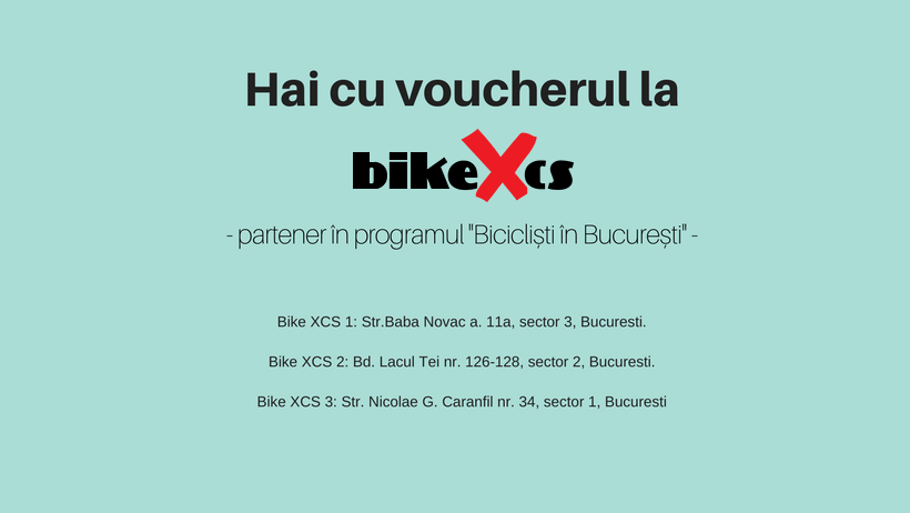 BikeXCS: 10% reducere la bicicletele cumparate cu voucher „Biciclisti in Bucuresti”